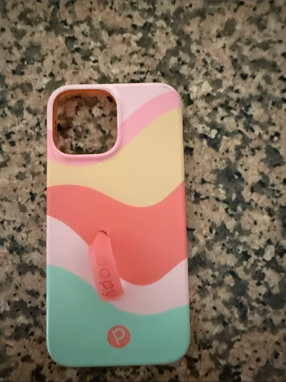 Loopy Case Pink Wave & Floral Phone Case Set with Built-In Grip